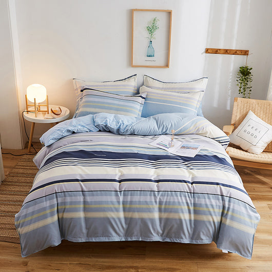 Juego de Cama de Algodón Aloe Cepillado - Funda Nórdica de Cuatro Piezas - Image 5