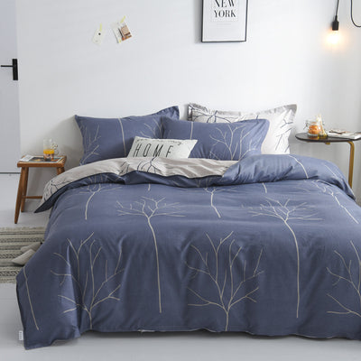 Juego de Cama de Algodón Aloe Cepillado - Funda Nórdica de Cuatro Piezas - Image 6