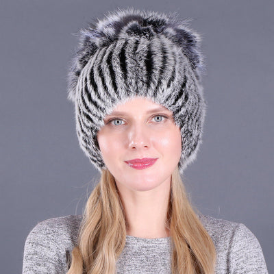 Gorro de Piel de Conejo con Protección de Orejas para Invierno - Image 9
