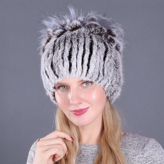 Gorro de Piel de Conejo con Protección de Orejas para Invierno - Image 7