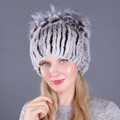 Gorro de Piel de Conejo con Protección de Orejas para Invierno - Image 5