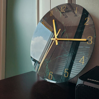 Reloj de Pared Silencioso de Cristal Lujo para Sala de Estar - Image 23