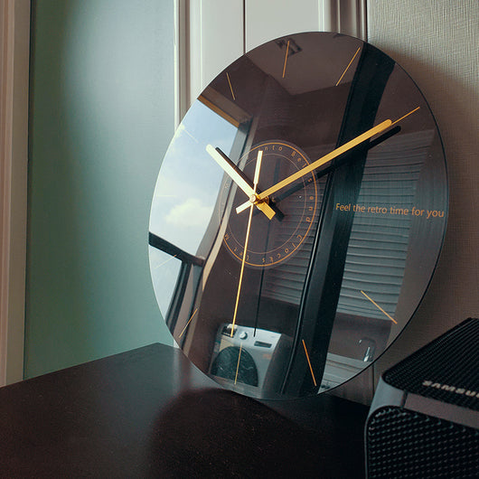 Reloj de Pared Silencioso de Cristal Lujo para Sala de Estar - Image 20