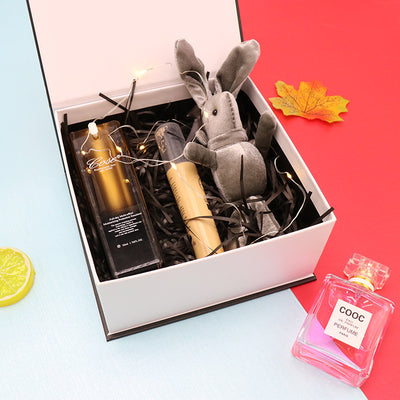 Caja de Regalo Tipo Concha para Lápiz Labial - Empaque Blanco Cuadrado Premium - Image 9