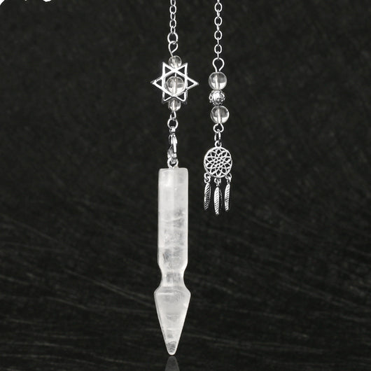 Péndulo de Cristal Natural para Adivinación - Colgante Espiritual Unisex - Image 11