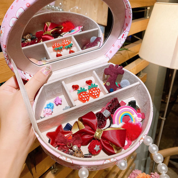 Set de Accesorios para el Cabello Princesa - Clips y Joyas para Niña