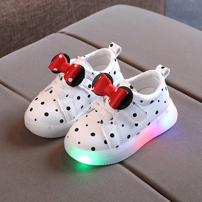 Zapatos LED con Moño para Niñas - Zapatillas Luminosas Transpirables - Image 5