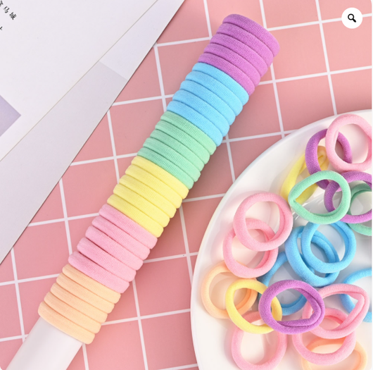 Pack de 100 Cintas Elásticas para Cabello - Accesorios de Moda Versátiles - Image 7
