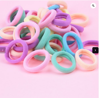 Pack de 100 Cintas Elásticas para Cabello - Accesorios de Moda Versátiles - Image 3