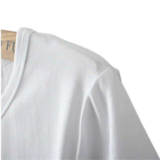Playera Cuello Redondo Manga Corta Estilo Europeo Americano - Image 2