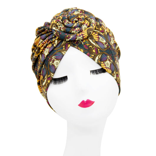 Gorro Turbante Donut con Flor y Diseño Swirl - Estilo Europeo y Americano - Image 21