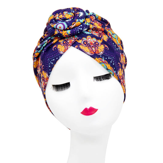 Gorro Turbante Donut con Flor y Diseño Swirl - Estilo Europeo y Americano - Image 23