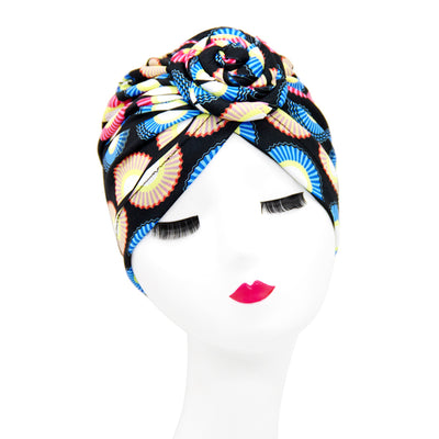 Gorro Turbante Donut con Flor y Diseño Swirl - Estilo Europeo y Americano - Image 29