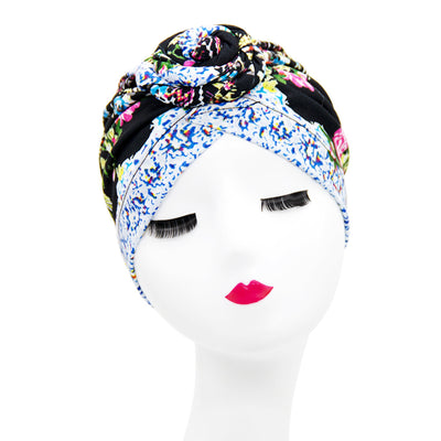 Gorro Turbante Donut con Flor y Diseño Swirl - Estilo Europeo y Americano - Image 40