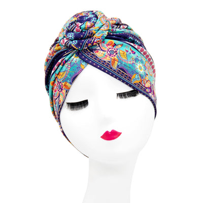 Gorro Turbante Donut con Flor y Diseño Swirl - Estilo Europeo y Americano - Image 17