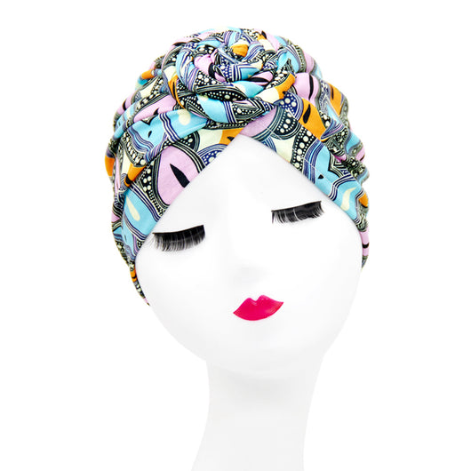 Gorro Turbante Donut con Flor y Diseño Swirl - Estilo Europeo y Americano - Image 14