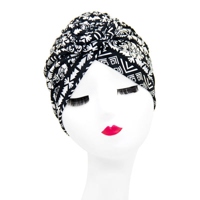Gorro Turbante Donut con Flor y Diseño Swirl - Estilo Europeo y Americano - Image 18