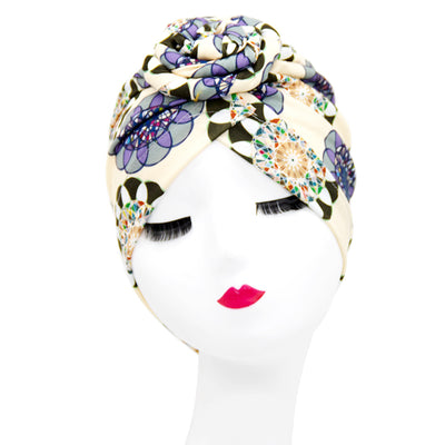 Gorro Turbante Donut con Flor y Diseño Swirl - Estilo Europeo y Americano - Image 19