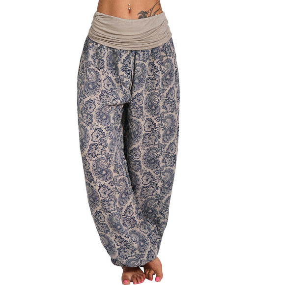 Pantalones Anchos de Tiro Alto para Mujer