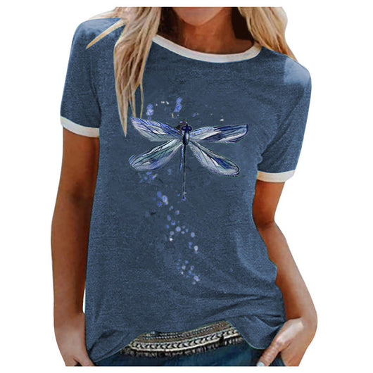 Playera Estampado Libélula con Bloques de Color - Image 9