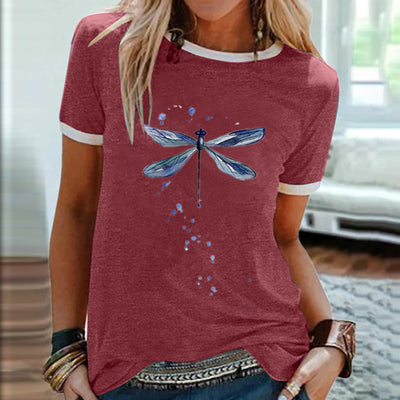 Playera Estampado Libélula con Bloques de Color - Image 4
