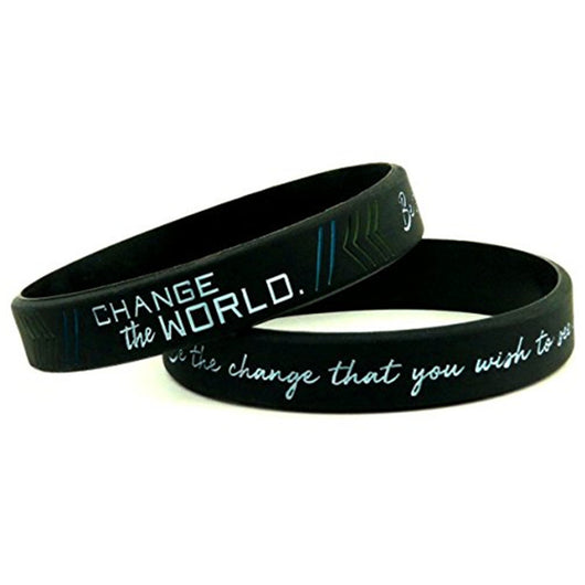 Pulsera Motivacional Sé Tú Mismo, Cambia el Mundo - Image 2