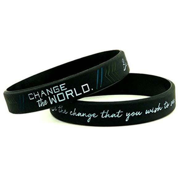 Pulsera Motivacional Sé Tú Mismo, Cambia el Mundo
