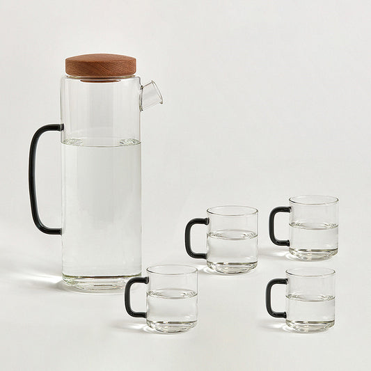 Botella de Agua de Vidrio Borosilicato Nordic 1L - Diseño Minimalista