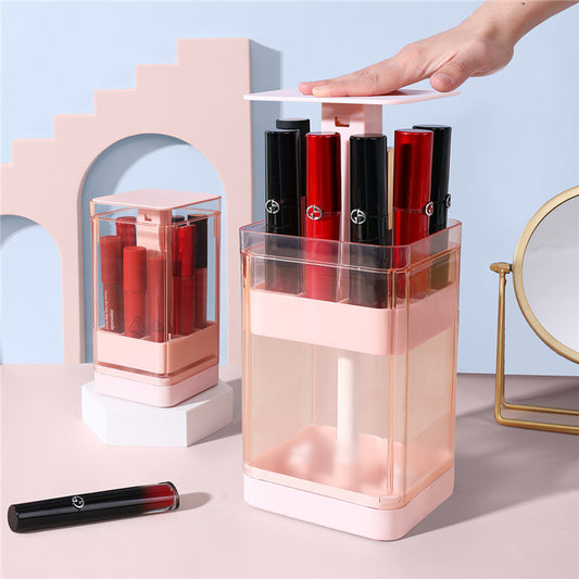 Organizador de Labiales con Cubierta Protectora Antipolvo