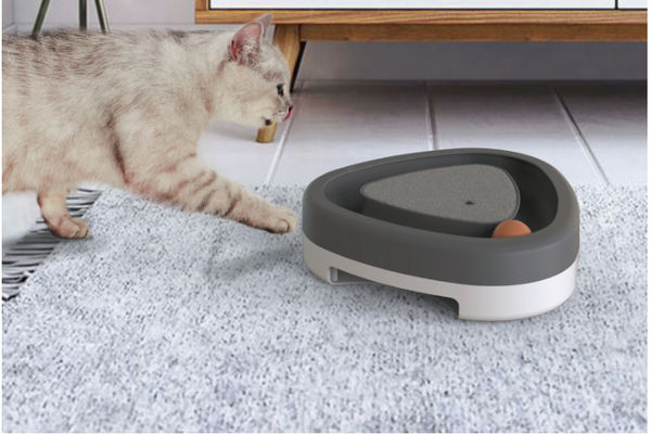 Juguete Interactivo Giratorio para Gatos con Rascador Eléctrico Inteligente