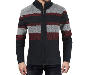 Cardigan Raglan Tallas Grandes para Hombre - Suéter Bicolor Manga Larga - Image 28