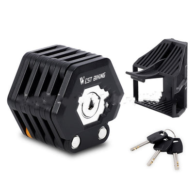Candado Plegable para Bicicleta de Aleación con 3 Llaves - Seguridad Antirrobo Hamburg-Lock - Image 7