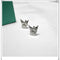 A Pair Of 925 Sterling Plateado Earrings With Sterling Plateado Earrings B