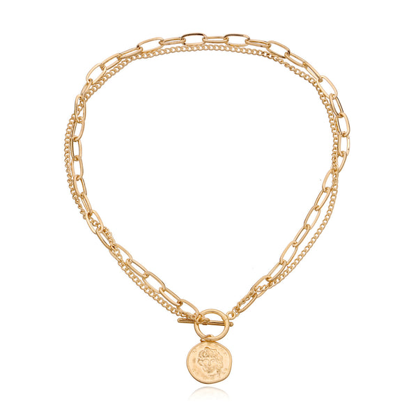 Collar Colgante Doble Cadena Elegante para Mujer - Image 3