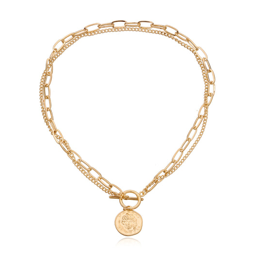 Collar Colgante Doble Cadena Elegante para Mujer - Image 3