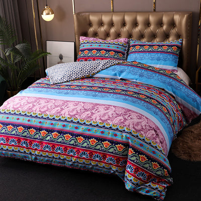 Juego de Cama Bohemio Étnico de Tres Piezas - Image 10