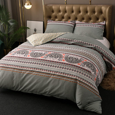 Juego de Cama Bohemio Étnico de Tres Piezas - Image 7
