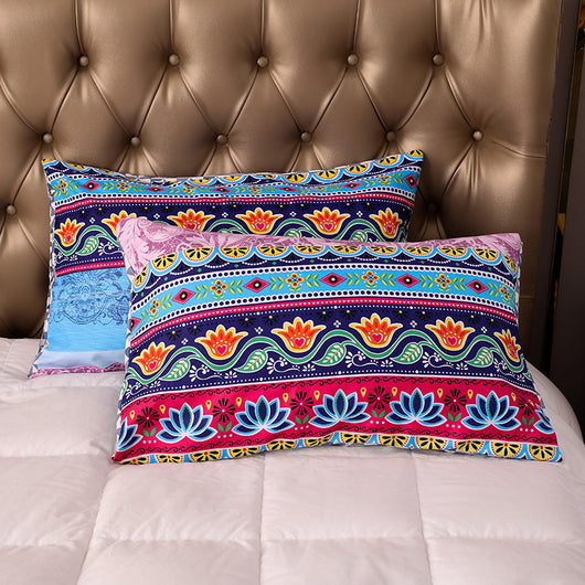 Juego de Cama Bohemio Étnico de Tres Piezas - Image 6