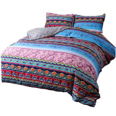 Juego de Cama Bohemio Étnico de Tres Piezas - Image 8