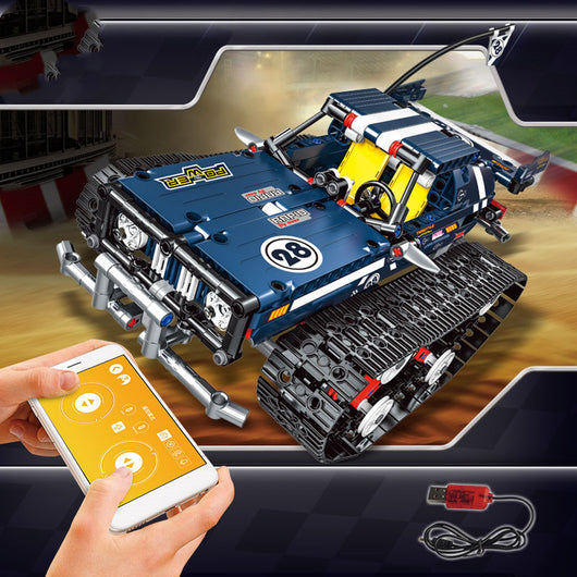 Auto de Carreras Programable con Orugas para Niños - Armable - Image 4