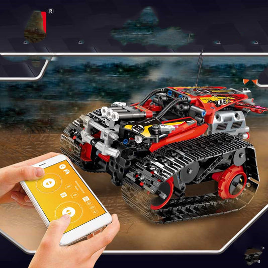 Auto de Carreras Programable con Orugas para Niños - Armable