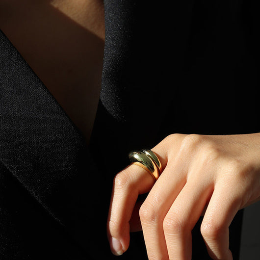 Anillo Ajustable de Apertura Exagerada para Mujer - Diseño Moderno y Atrevido - Image 9
