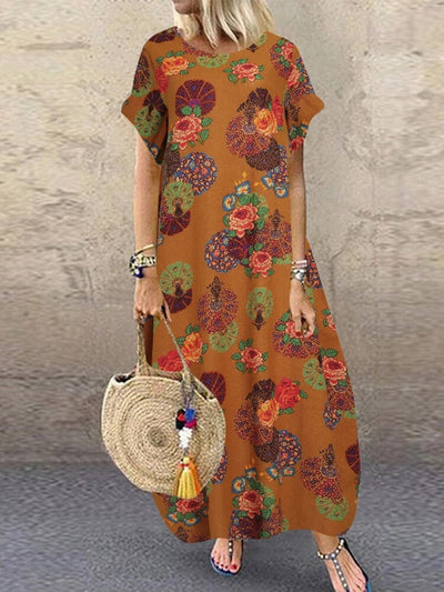 Vestido Casual Retro de Algodón y Lino - Image 6