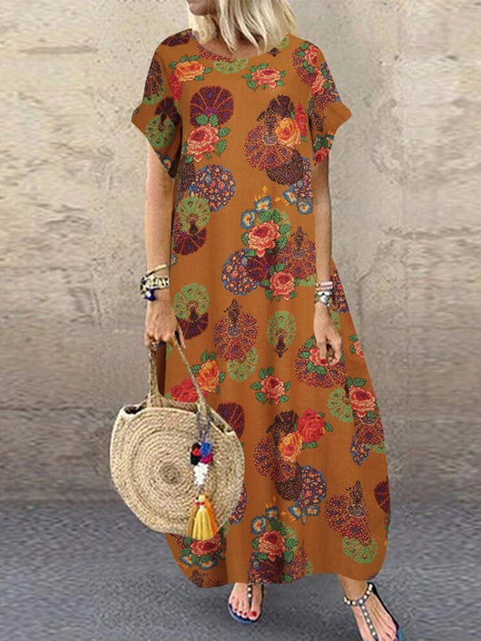 Vestido Casual Retro de Algodón y Lino - Image 6