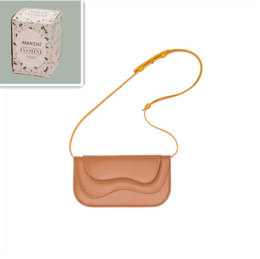 Bolso de Hombro Irregular con Patrón de Onda Multicapa y Detalles en Contraste - Image 7