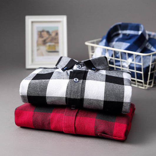 Camisa de Cuadros Casual Versátil para Hombre - Image 6