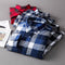 Camisa de Cuadros Casual Versátil para Hombre