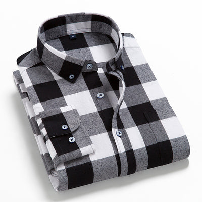 Camisa de Cuadros Casual Versátil para Hombre - Image 3