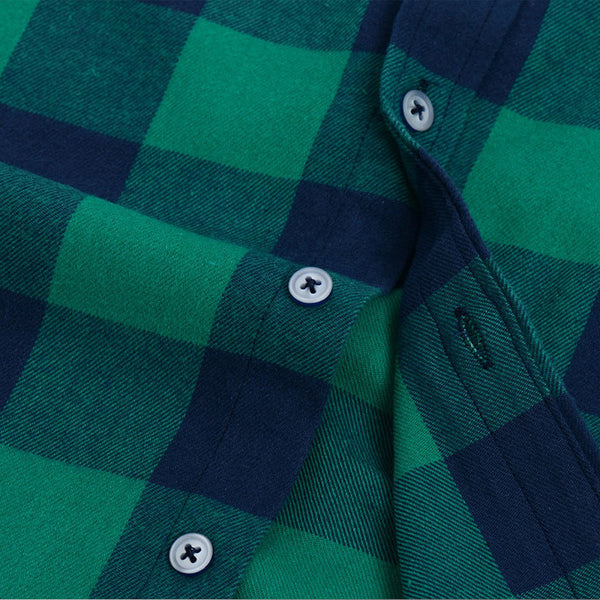 Camisa de Cuadros Casual Versátil para Hombre