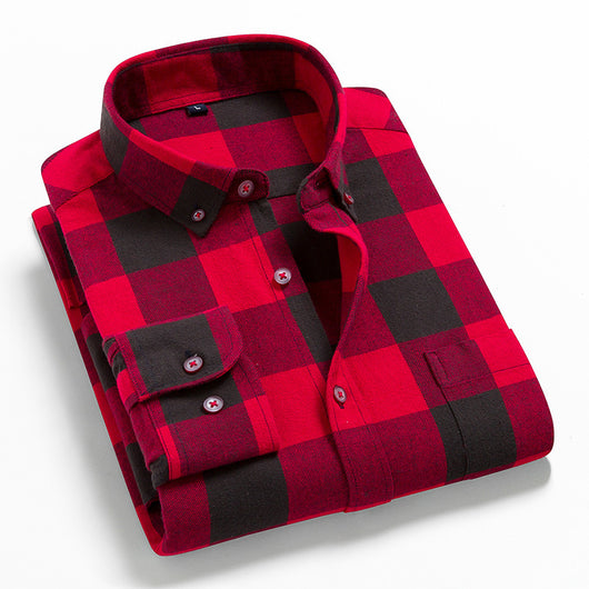 Camisa de Cuadros Casual Versátil para Hombre - Image 5